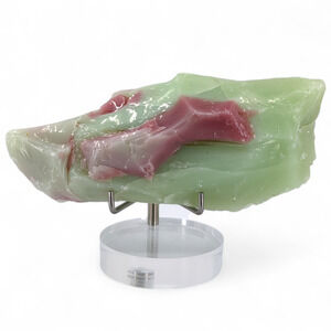 Jadeite Pink Swirl Art Glass Cullet Slag Glass‎ #5XL237